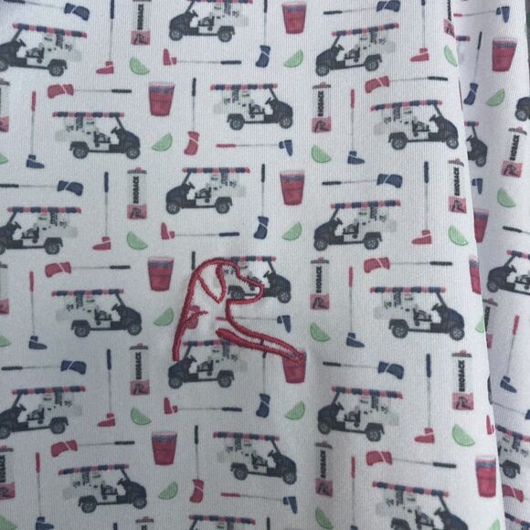 Rhoback Polo Golf Bev Cart Shirt Men’s Size XXXL 3XL AOP Performance - Picture 5 of 7